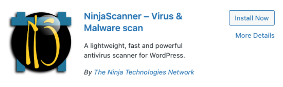 NinjaScanner | WordPress Anti-Malware Website Plugins