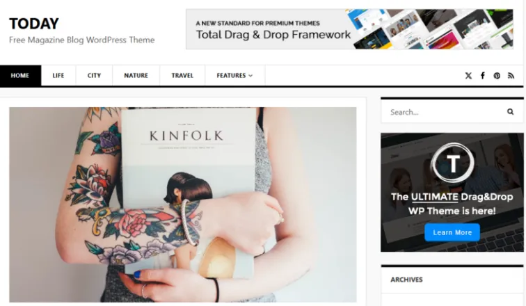 Today WordPress Theme